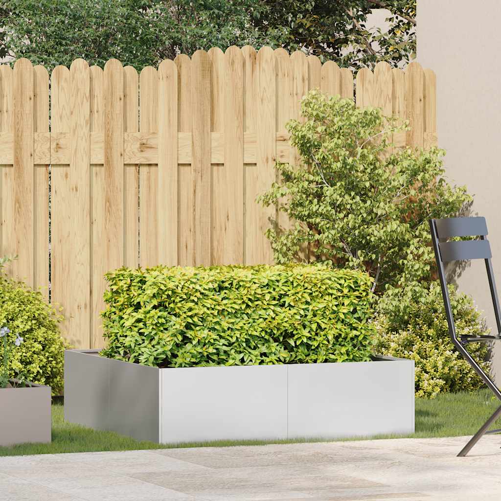 Plantekasse 100x100x30 cm rustfritt stål