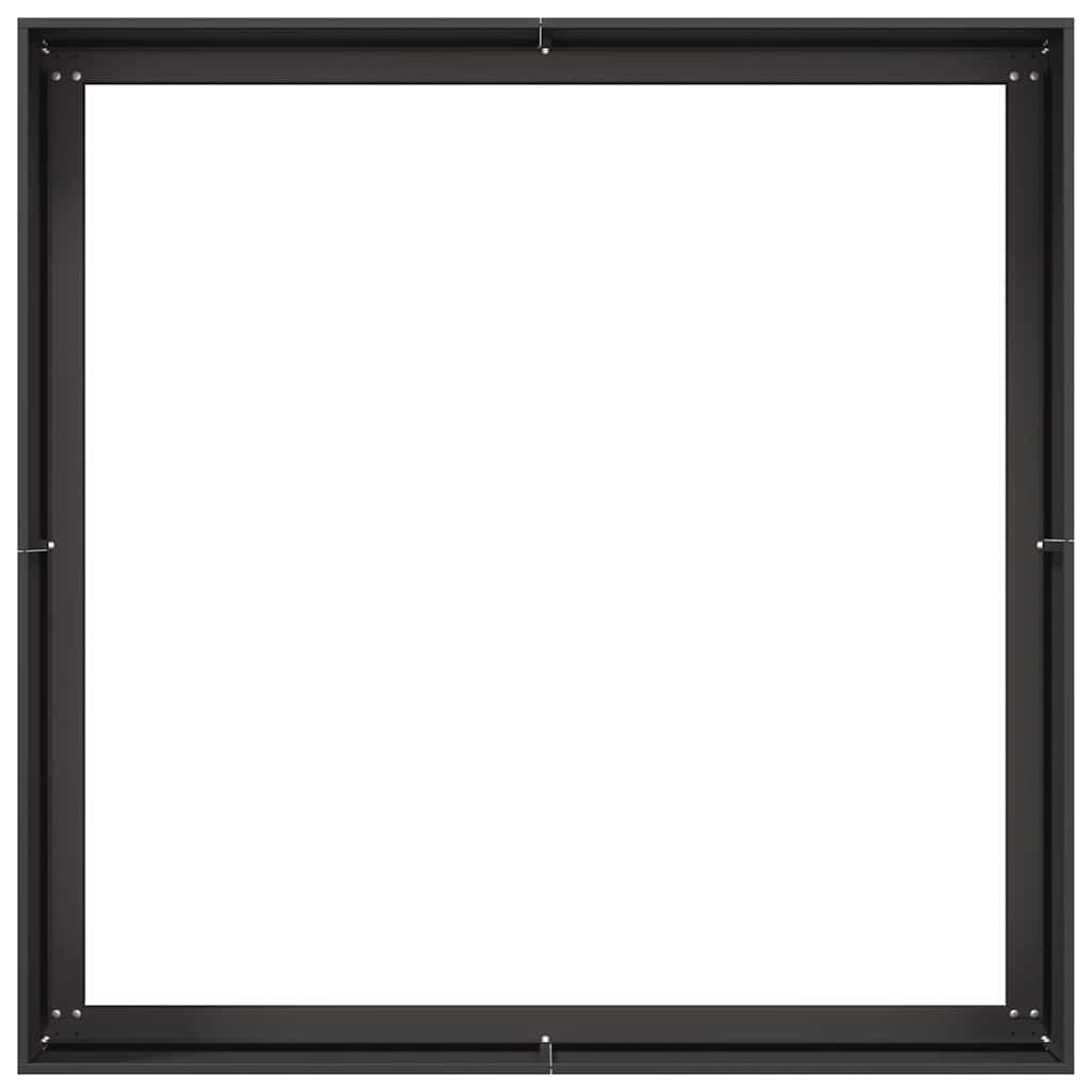 Plantekasse svart 100x100x40 cm stål