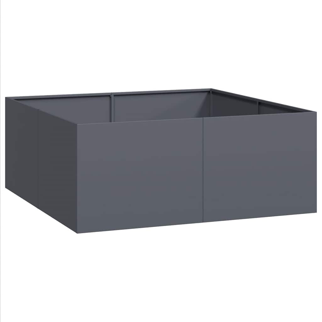 Plantekasse antrasitt 100x100x40 cm stål