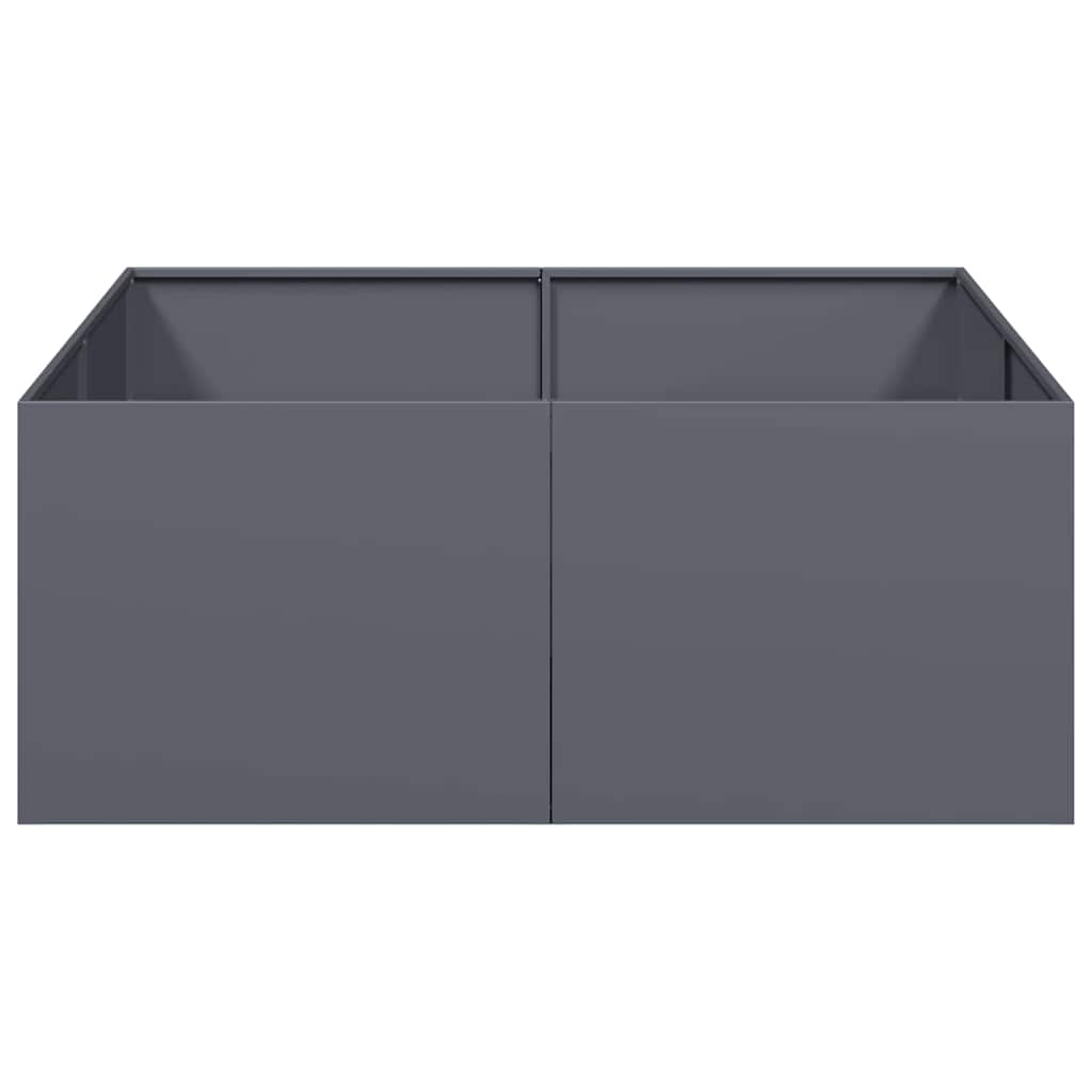 Plantekasse antrasitt 100x100x40 cm stål