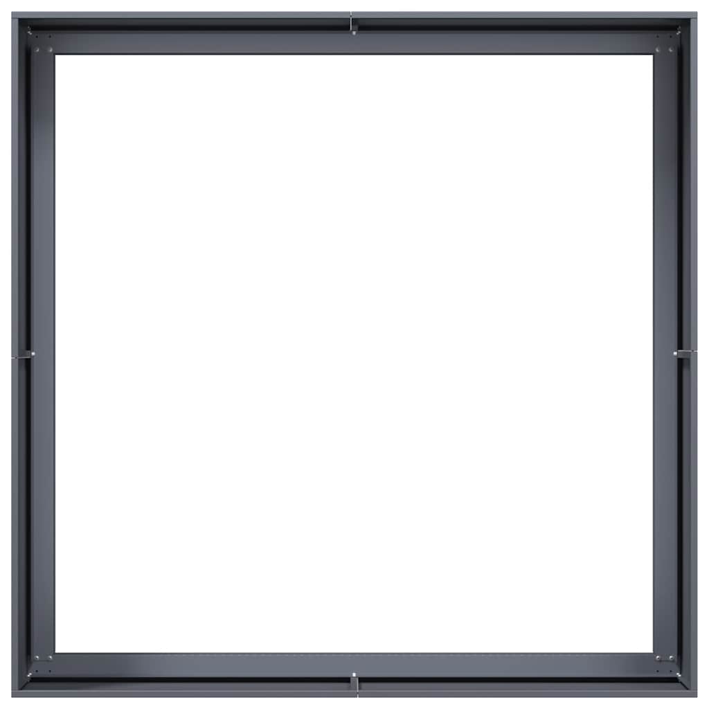 Plantekasse antrasitt 100x100x40 cm stål