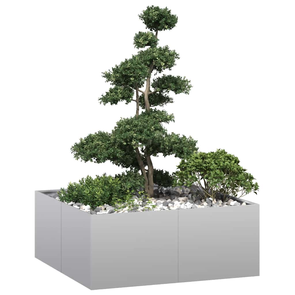 Plantekasse 100x100x40 cm galvanisert stål