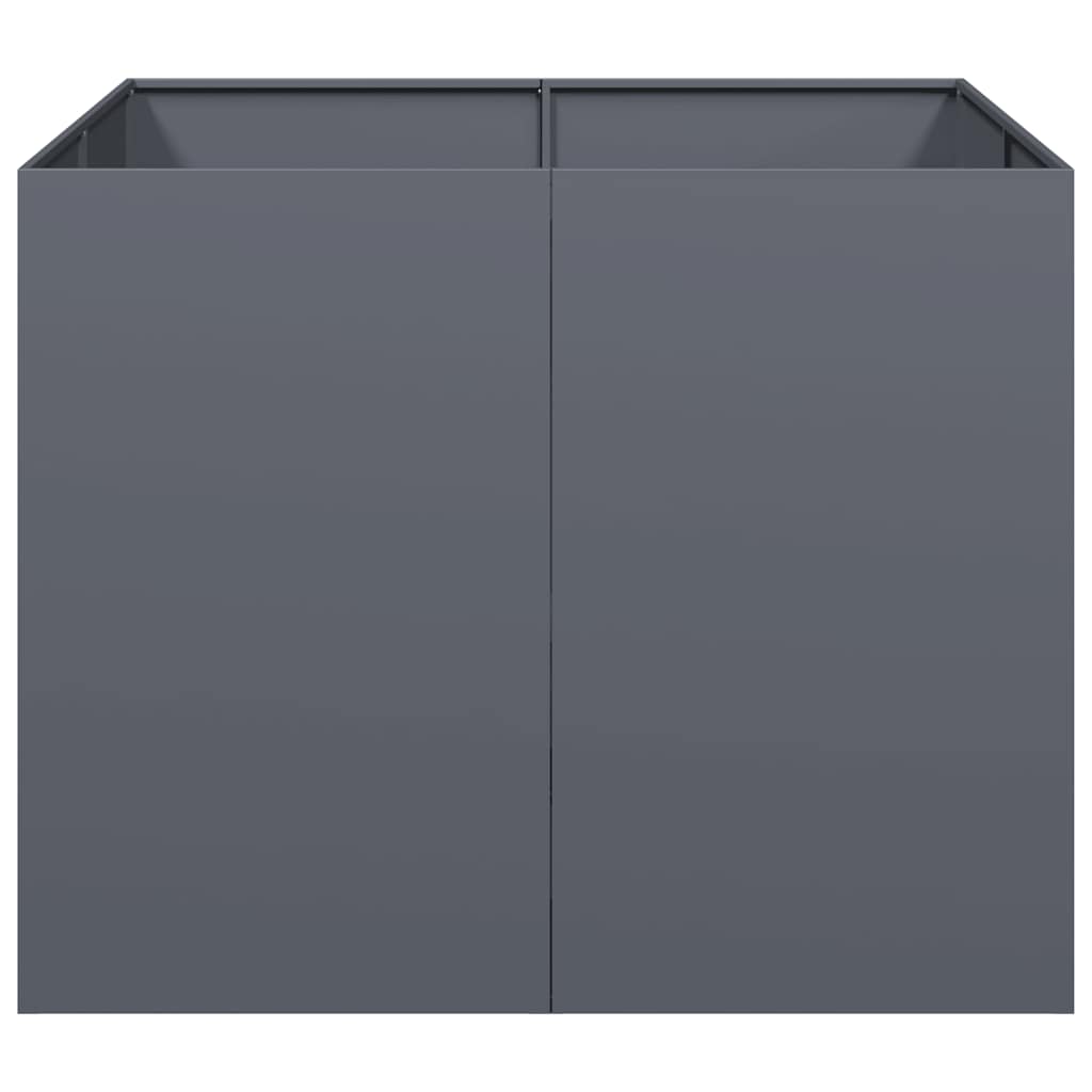 Plantekasse antrasitt 100x100x80 cm stål