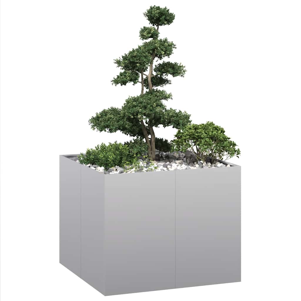 Plantekasse 100x100x80 cm galvanisert stål