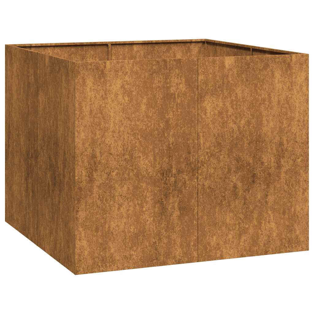 Plantekasse rust 100x100x80 cm forvitringsstål