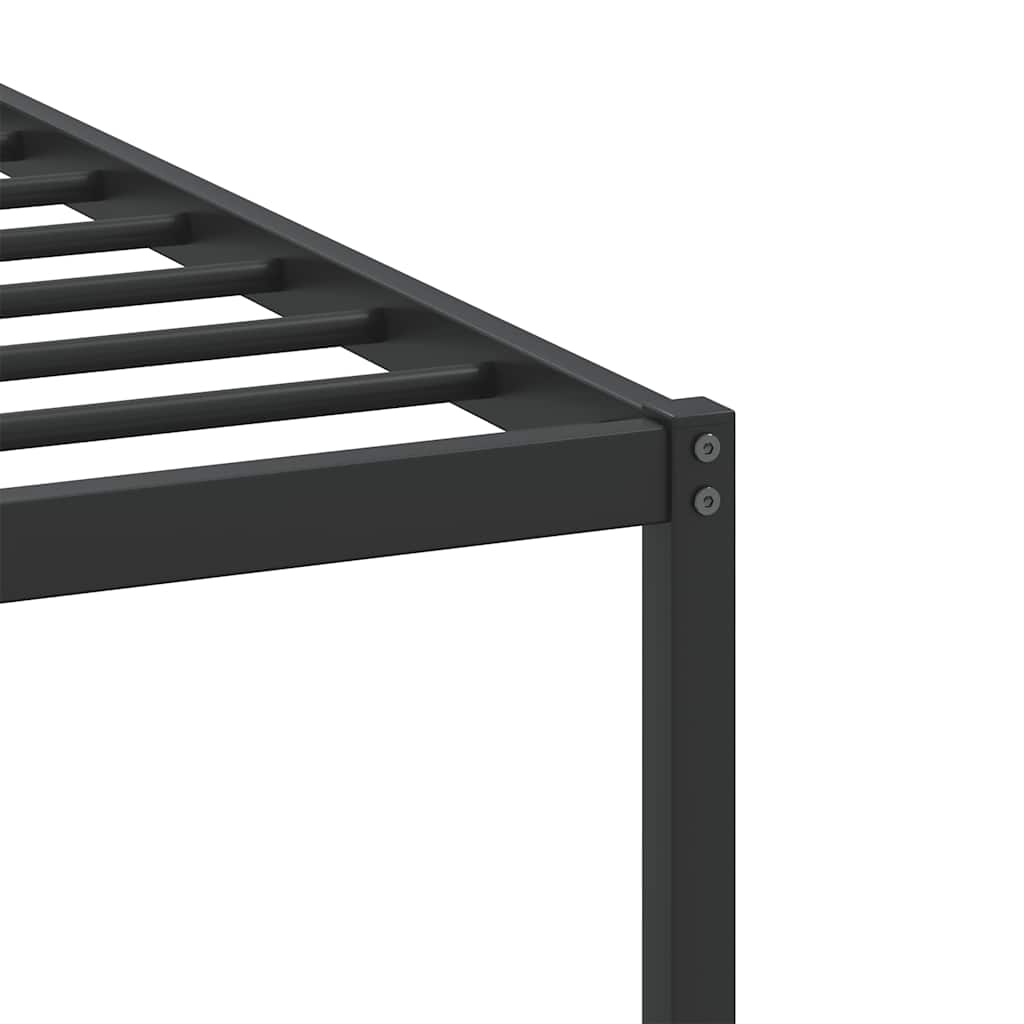 Sengeramme uten madrass røkt eik 80x200 cm konstruert tre
