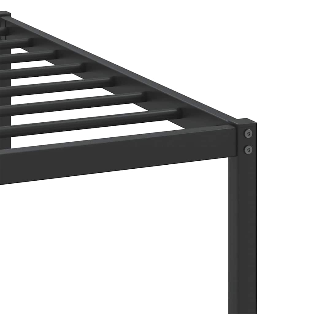 Sengeramme uten madrass røkt eik 100x200 cm konstruert tre