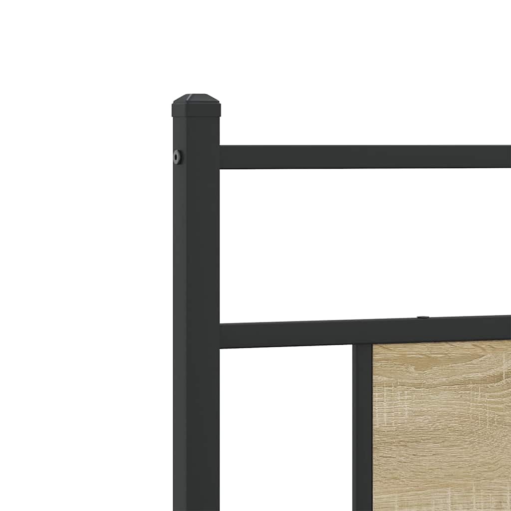 Sengeramme uten madrass sonoma eik 80x200 cm konstruert tre