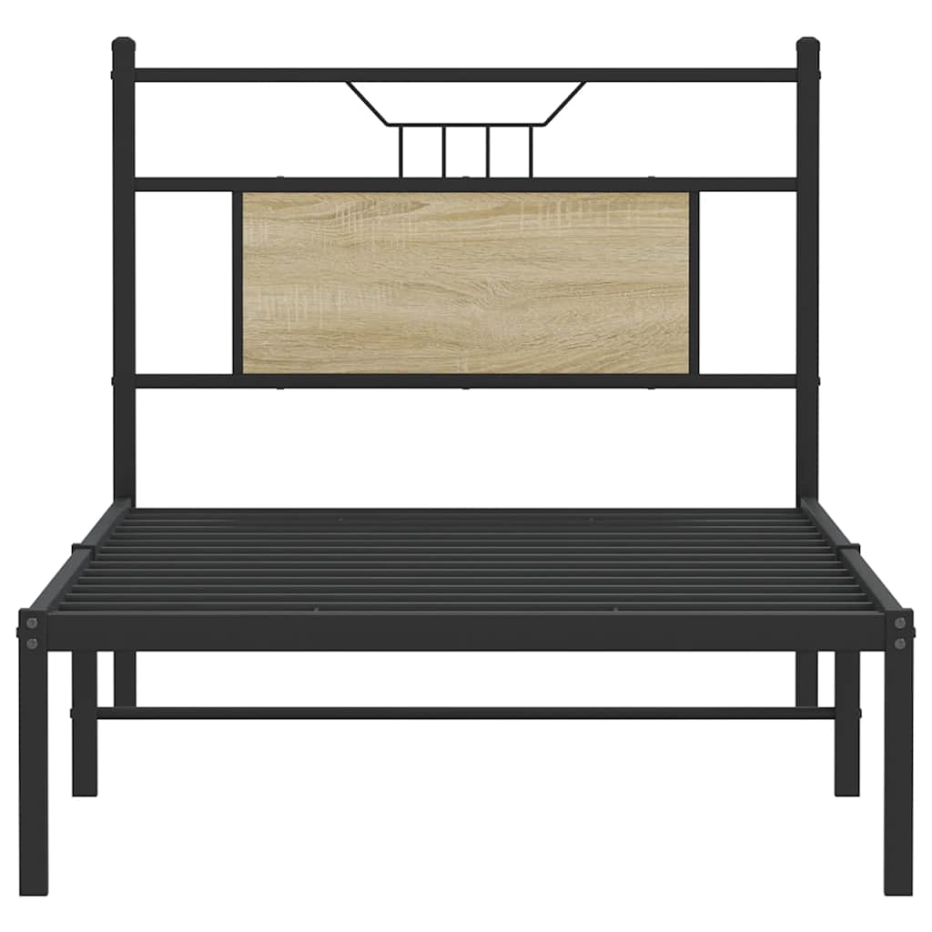 Sengeramme uten madrass sonoma eik 90x190 cm konstruert tre