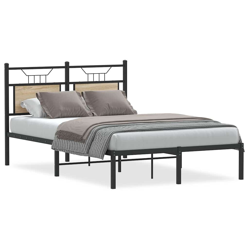 Sengeramme uten madrass sonoma eik 120x190 cm konstruert tre