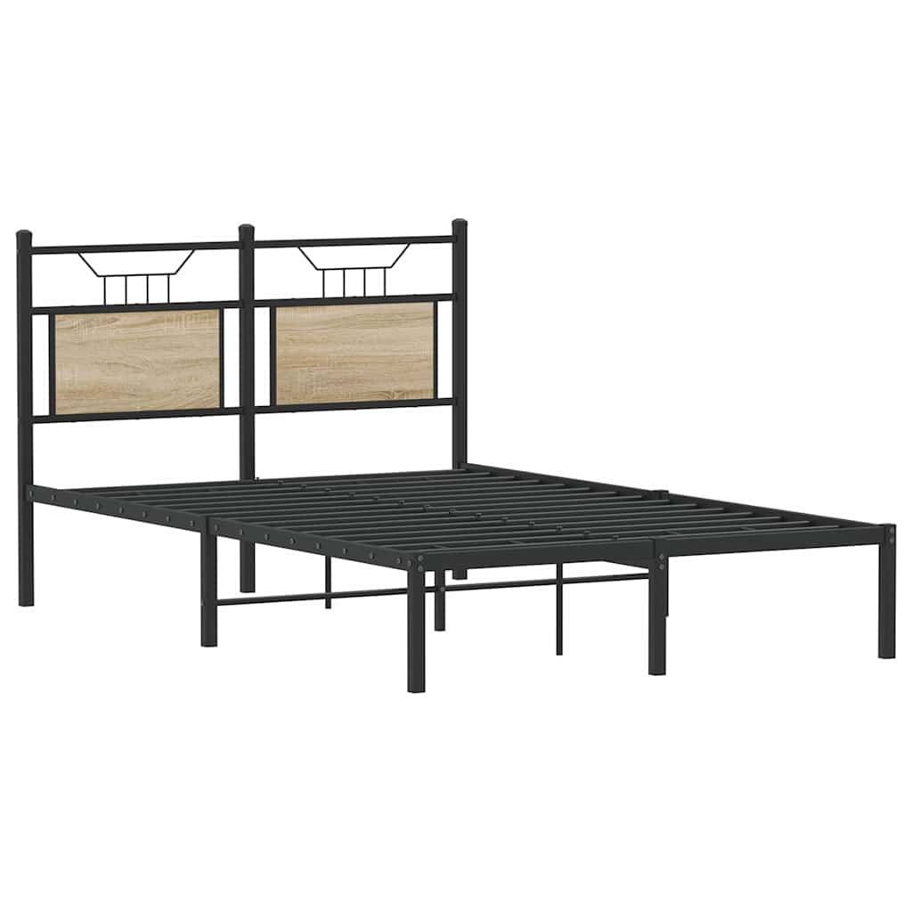 Sengeramme uten madrass sonoma eik 120x190 cm konstruert tre