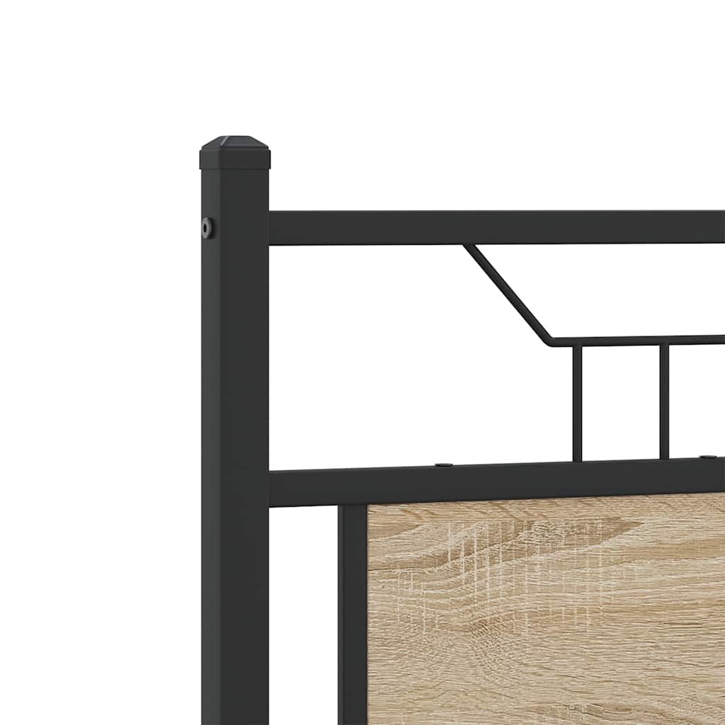 Sengeramme uten madrass sonoma eik 120x190 cm konstruert tre