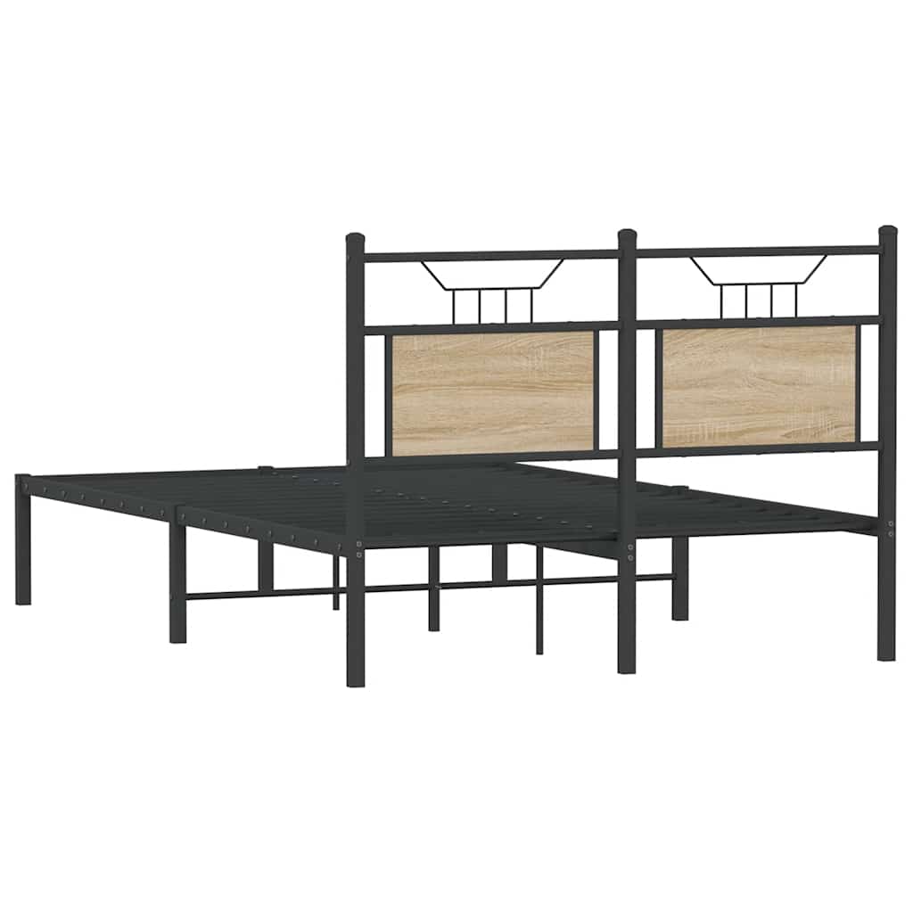 Sengeramme uten madrass sonoma eik 120x200 cm konstruert tre
