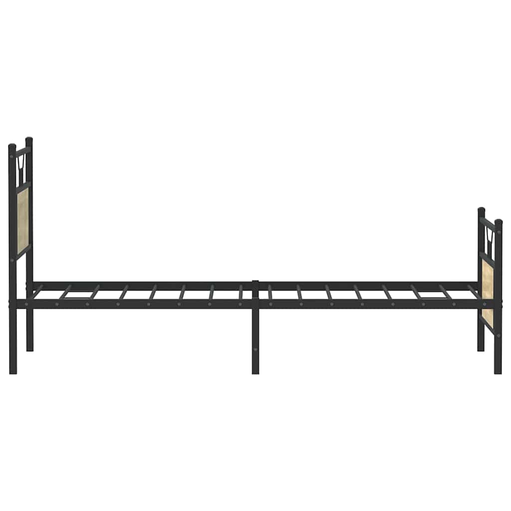 Sengeramme uten madrass sonoma eik 90x200 cm konstruert tre