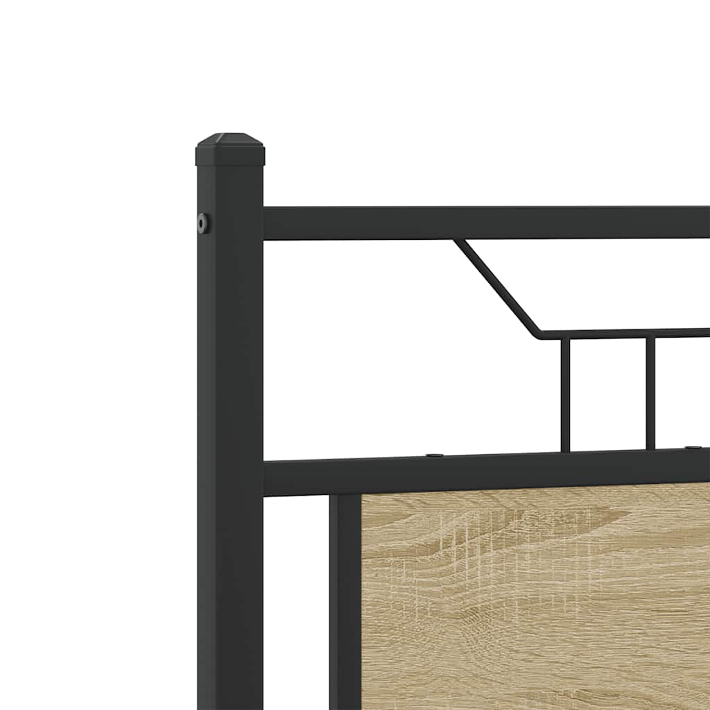 Sengeramme uten madrass sonoma eik 120x200 cm konstruert tre