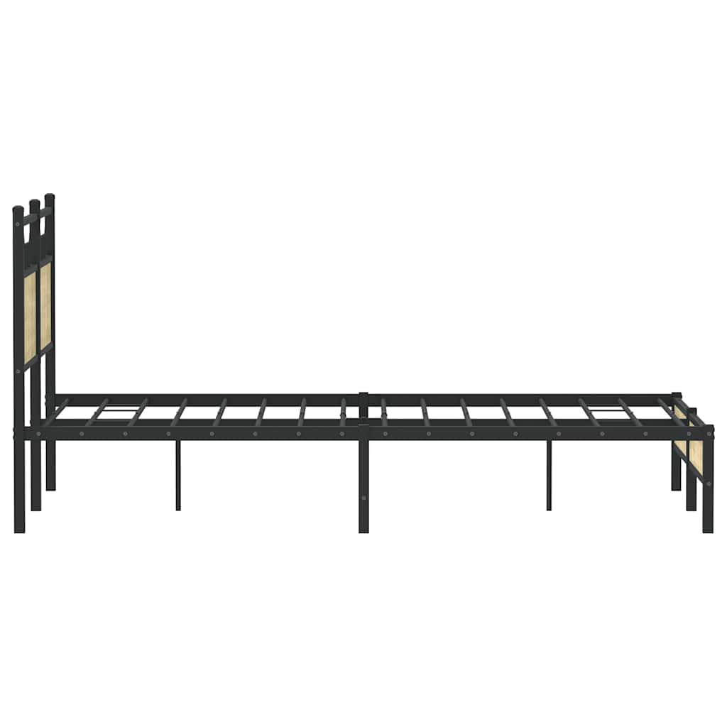 Sengeramme uten madrass sonoma eik 120x190 cm konstruert tre