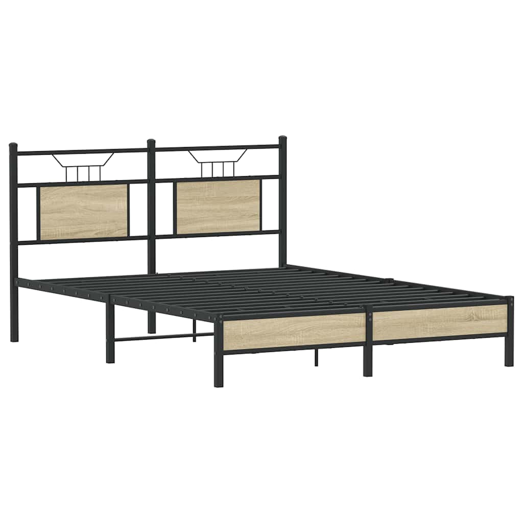 Sengeramme uten madrass sonoma eik 150x200 cm konstruert tre