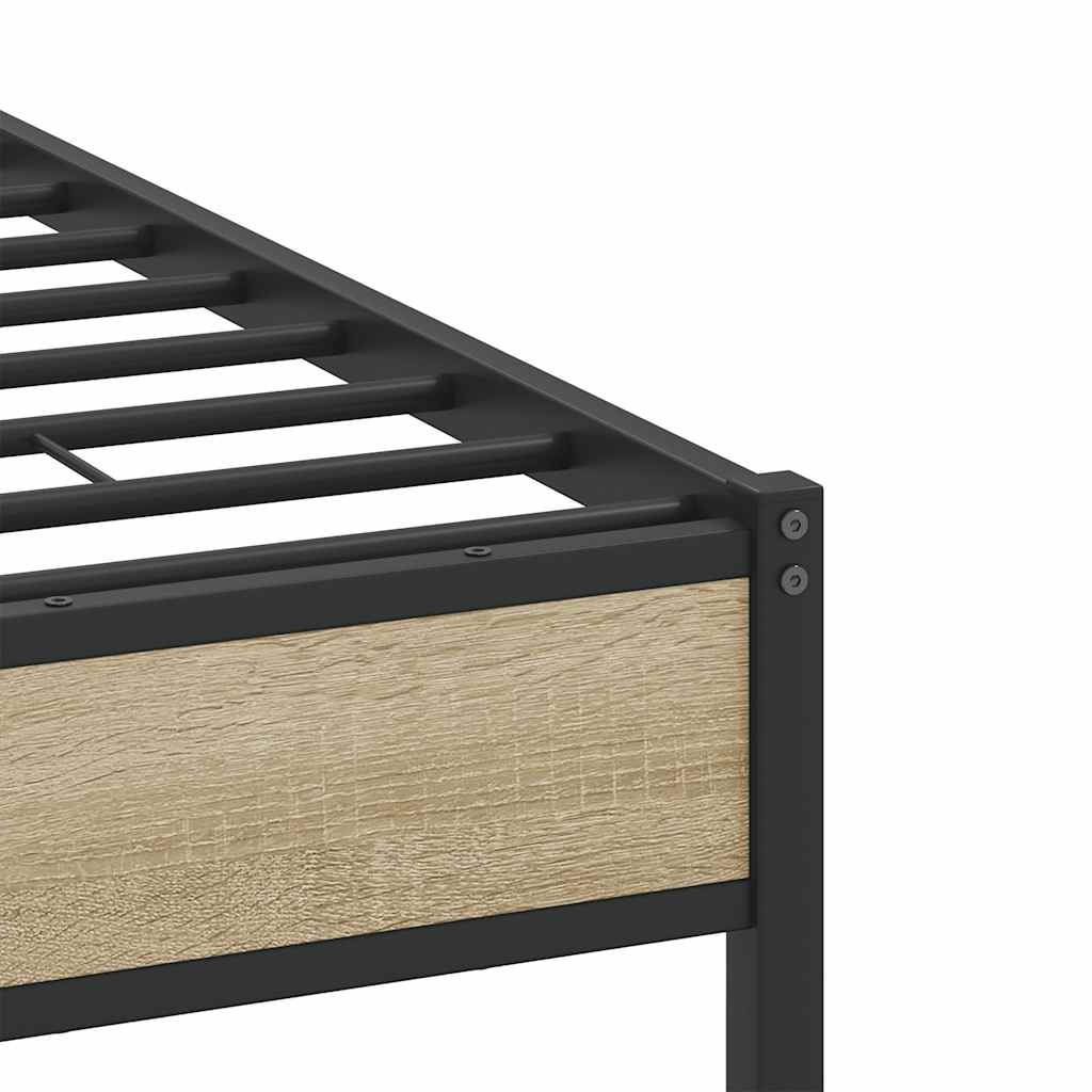 Sengeramme uten madrass sonoma eik 120x190 cm konstruert tre