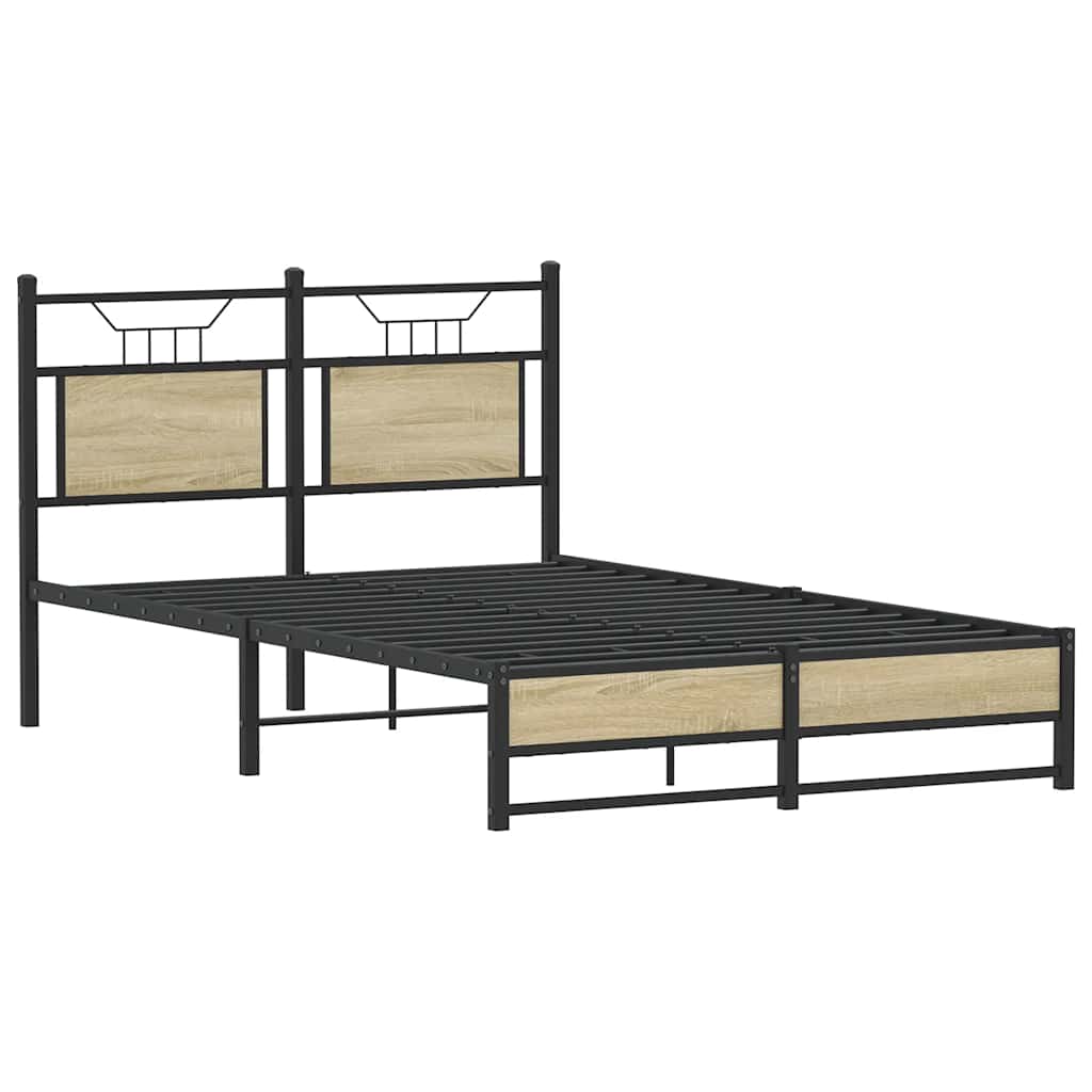 Sengeramme uten madrass sonoma eik 120x200 cm konstruert tre