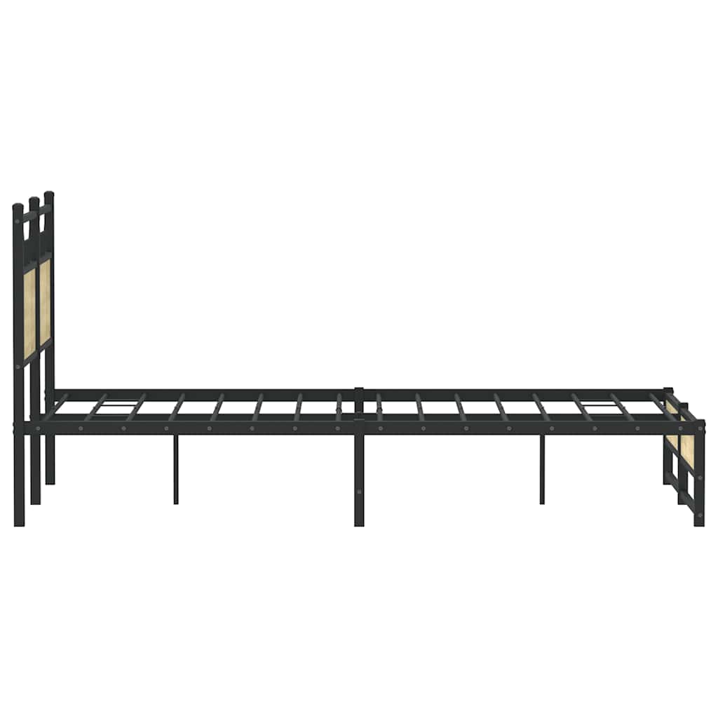 Sengeramme uten madrass sonoma eik 120x200 cm konstruert tre