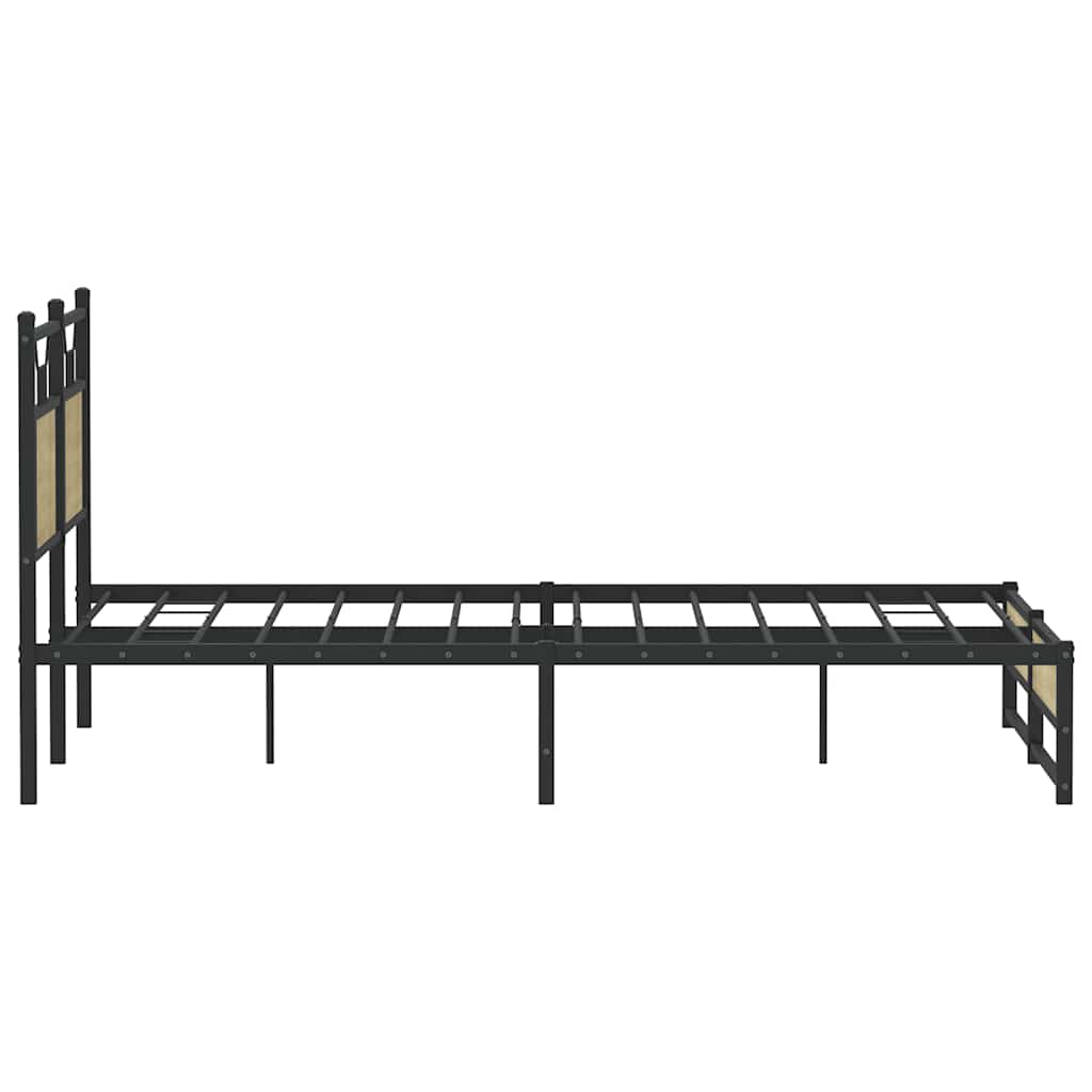 Sengeramme uten madrass sonoma eik 137x190 cm konstruert tre