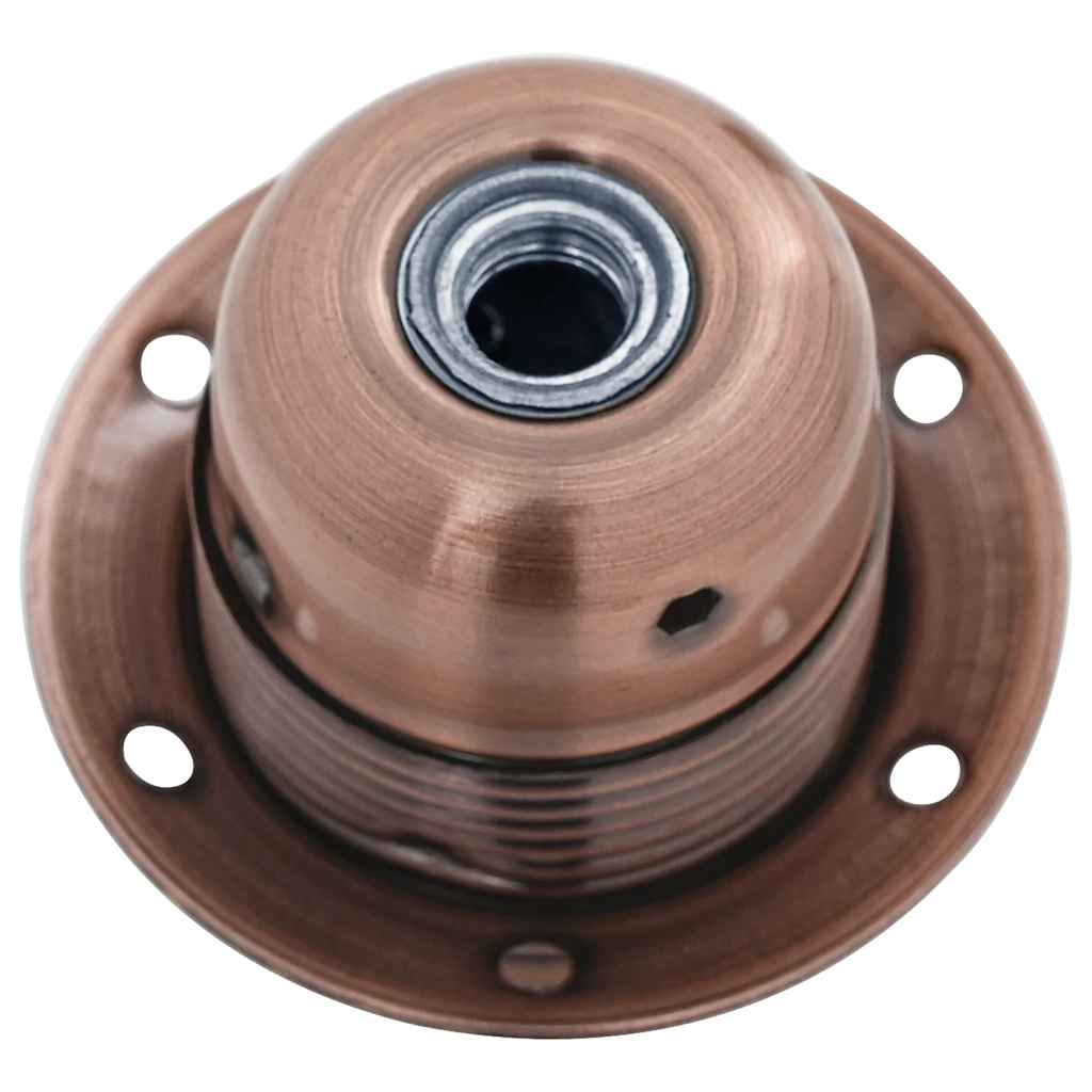 Lampeholdere 2 stk rød bronse E27