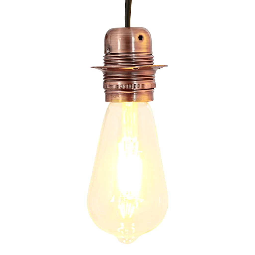 Lampeholdere 2 stk rød bronse E27
