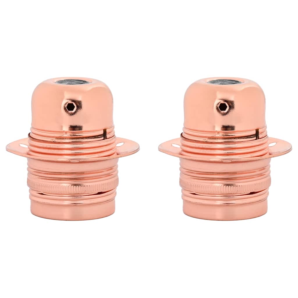 Lampeholdere 2 stk rosa gull E27
