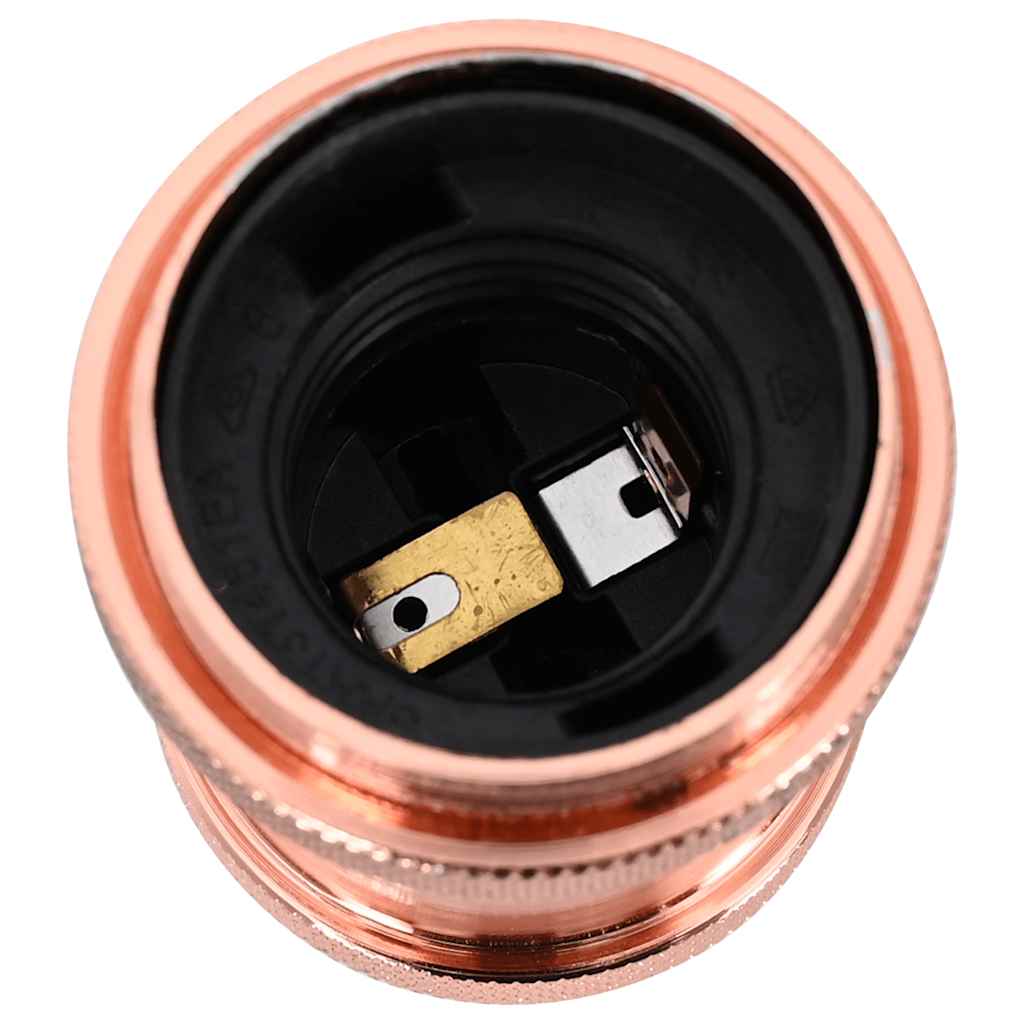 Lampeholdere 2 stk rosa gull E27