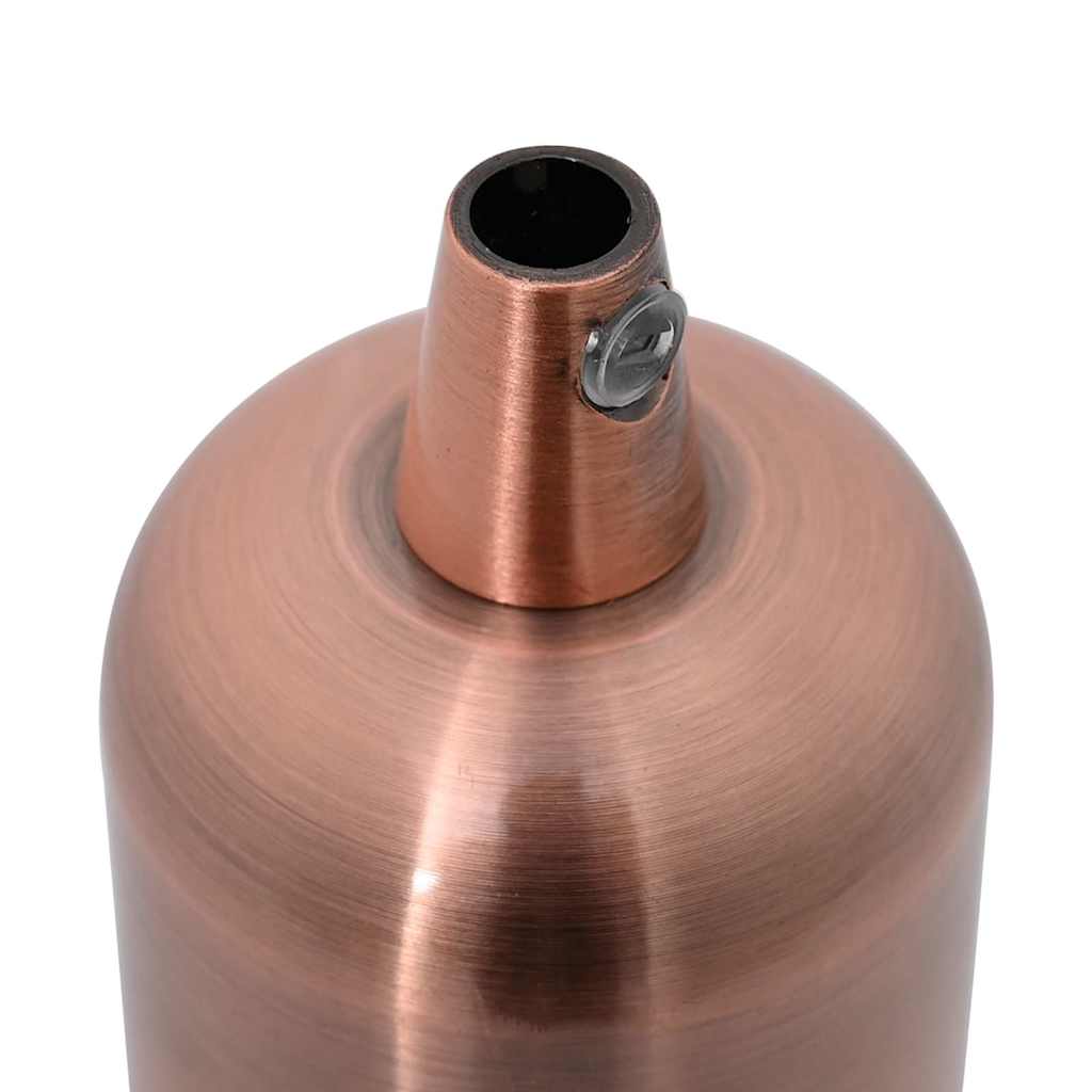 Lampeholdere 2 stk rød bronse E27