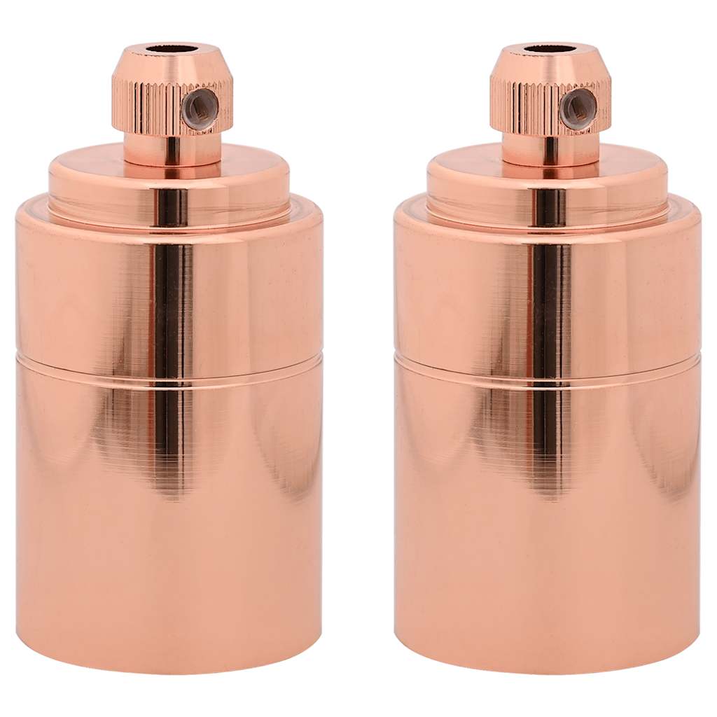 Lampeholdere 2 stk rosa gull E27