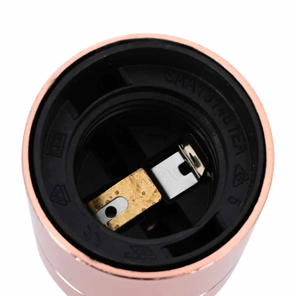 Lampeholdere 2 stk rosa gull E27