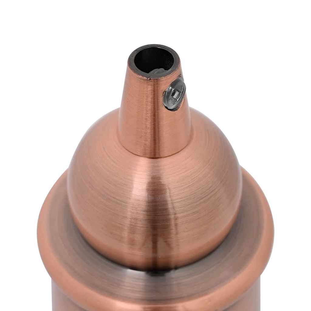 Lampeholdere 2 stk rød bronse E27