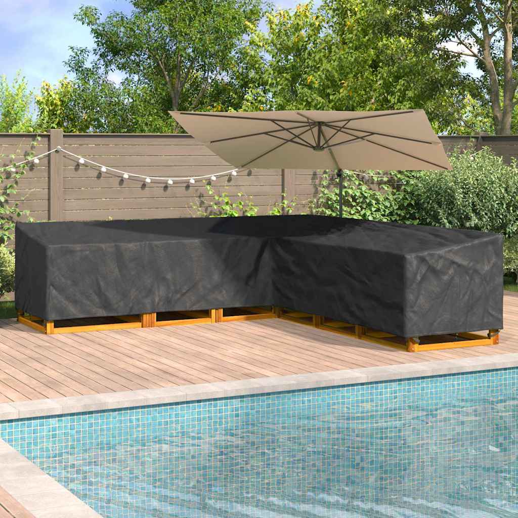 Møbelbeskyttelse Svart 325 x 325 x 80 cm 210D Oxford stoff