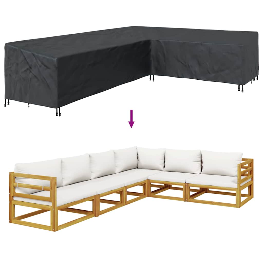 Møbelbeskyttelse Svart 330 x 255 x 80 cm 210D Oxford stoff