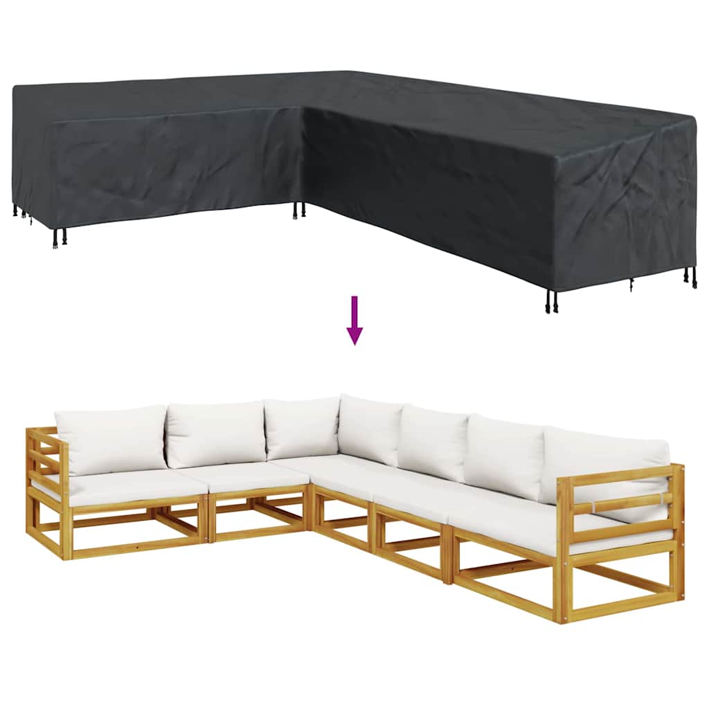 Møbelbeskyttelse Svart 355 x 275 x 80 cm 210D Oxford stoff