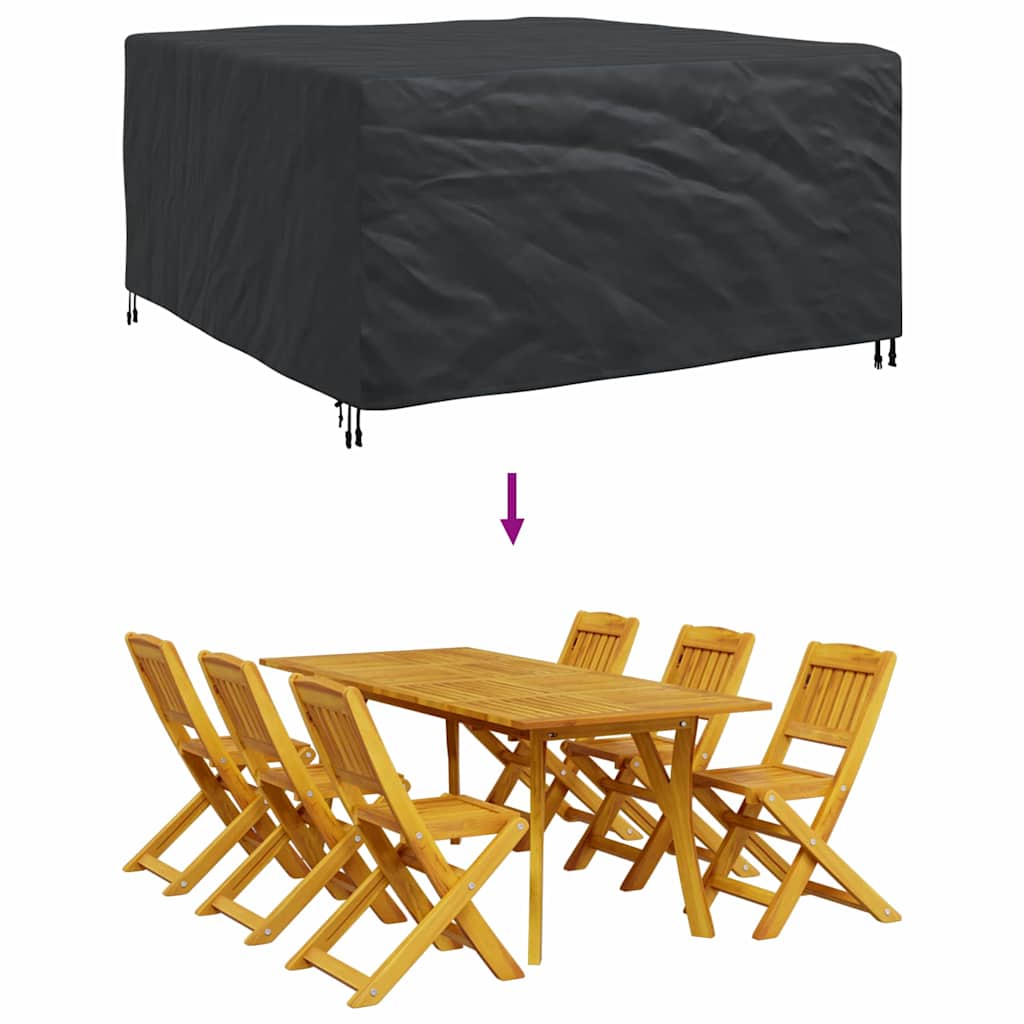 Møbelbeskyttelse Ensfarget Svart 180 x 190 x 85 cm 600D