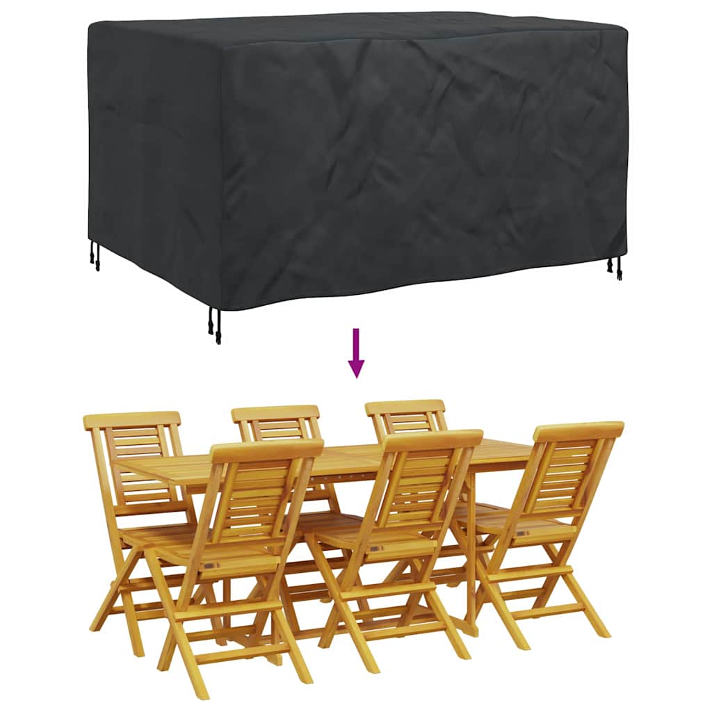 Møbelbeskyttelse Ensfarget Svart 180 x 140 x 90 cm 210D