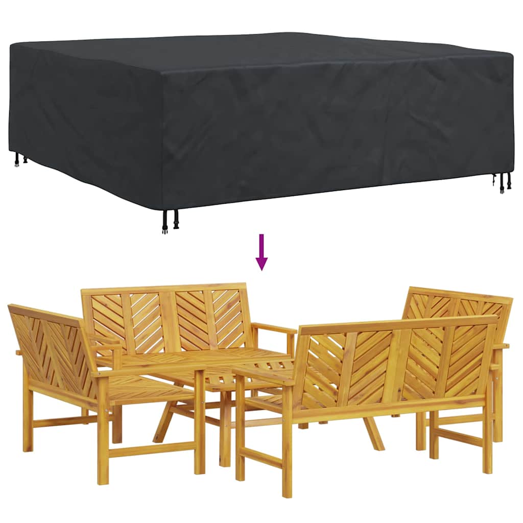 Møbelbeskyttelse Ensfarget Svart 235 x 235 x 70 cm 210D