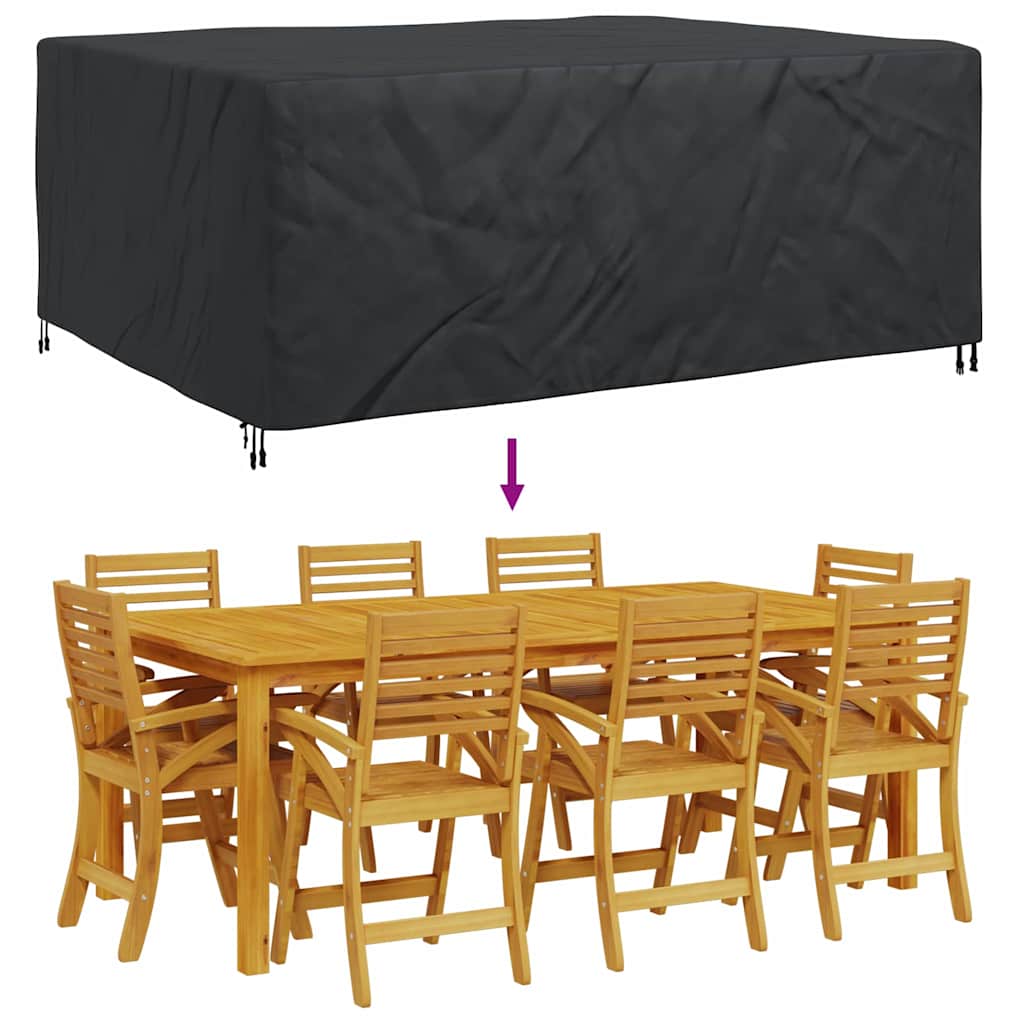 Møbelbeskyttelse Ensfarget Svart 240 x 190 x 90 cm 420D