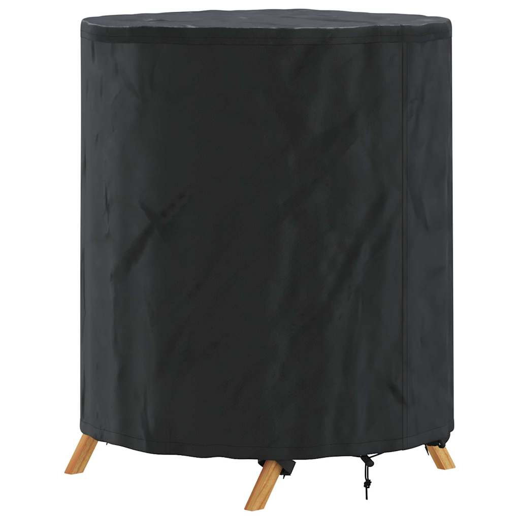 Bordduk Ensfarget Svart 62 x 62 x 70 cm stoff