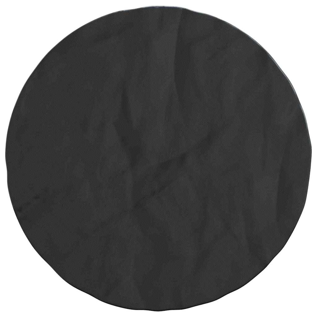 Bordduk Ensfarget Svart 62 x 62 x 70 cm stoff