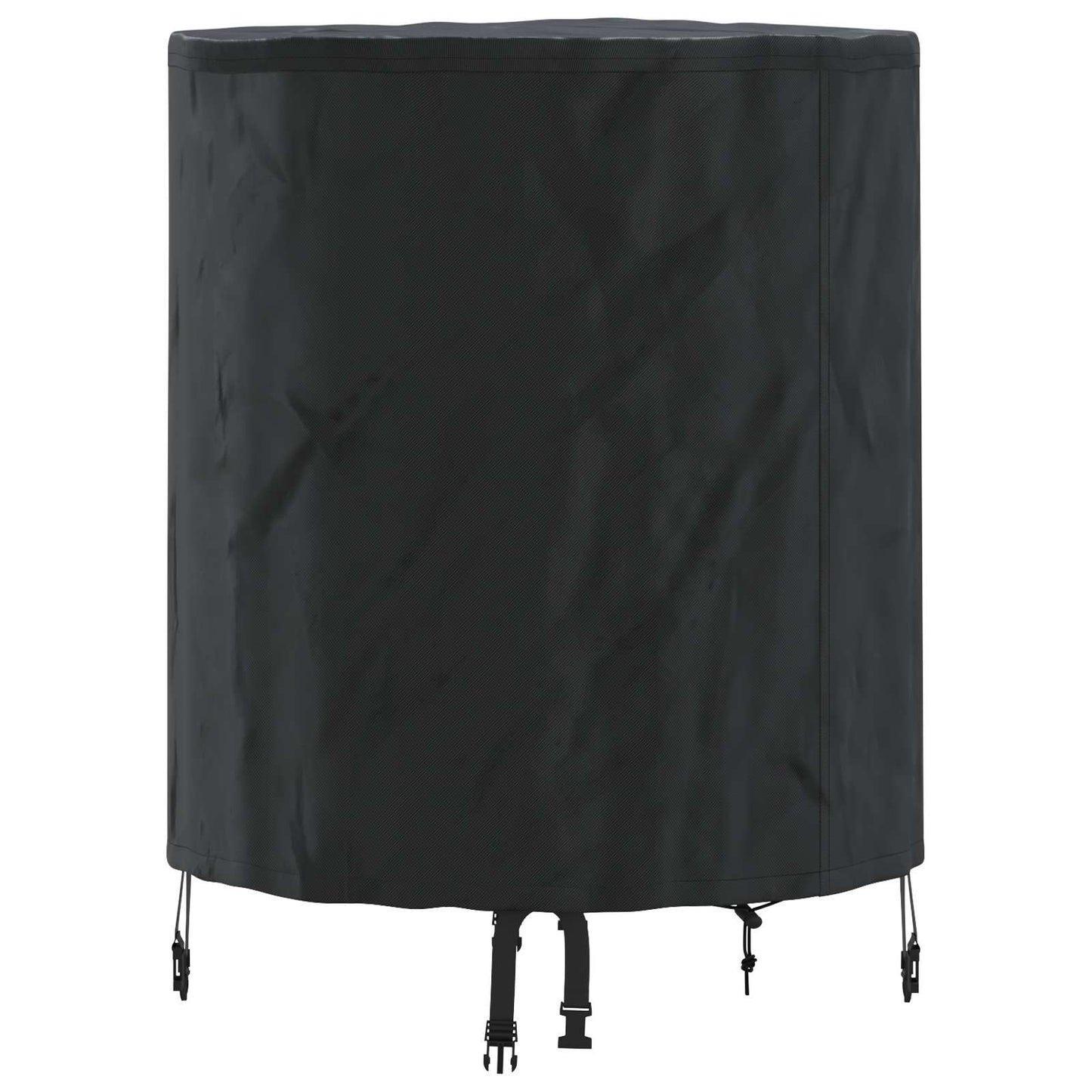 Bordduk 62 x 62 x 70 cm stoff Rund Vanntett Svart