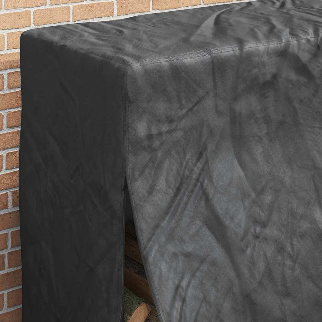 Vedstativtrekk Svart 61 x 122 x 106 cm 600D Oxford Stoff