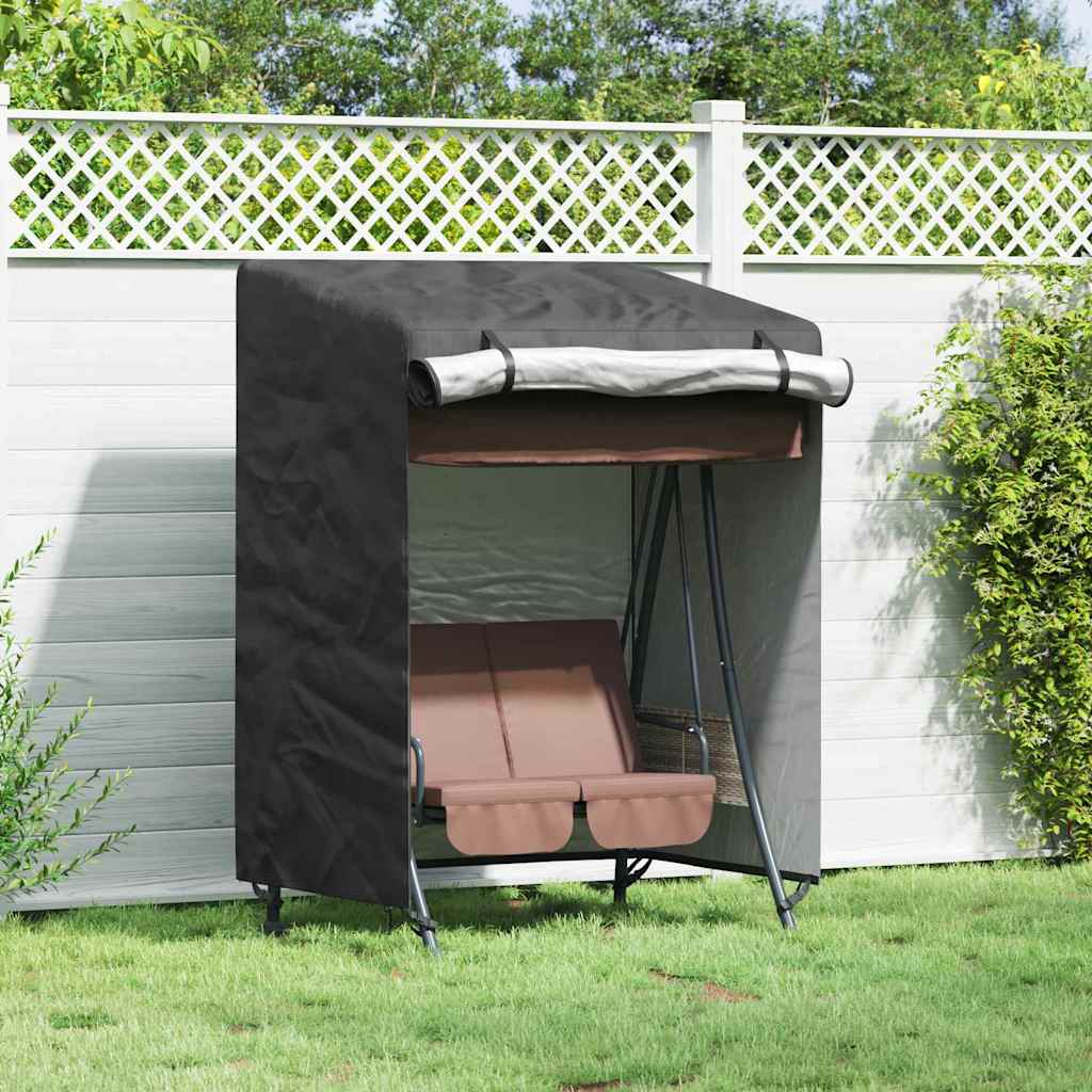 Trekk til utehuske Svart 120 x 90 x 155 cm 210D Oxford stoff