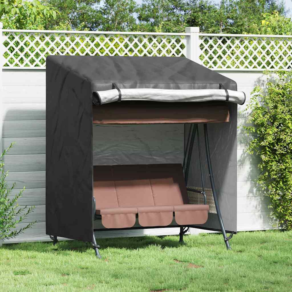 Trekk til utehuske Svart 135 x 100 x 165 cm 420D Oxford stoff vidaXL