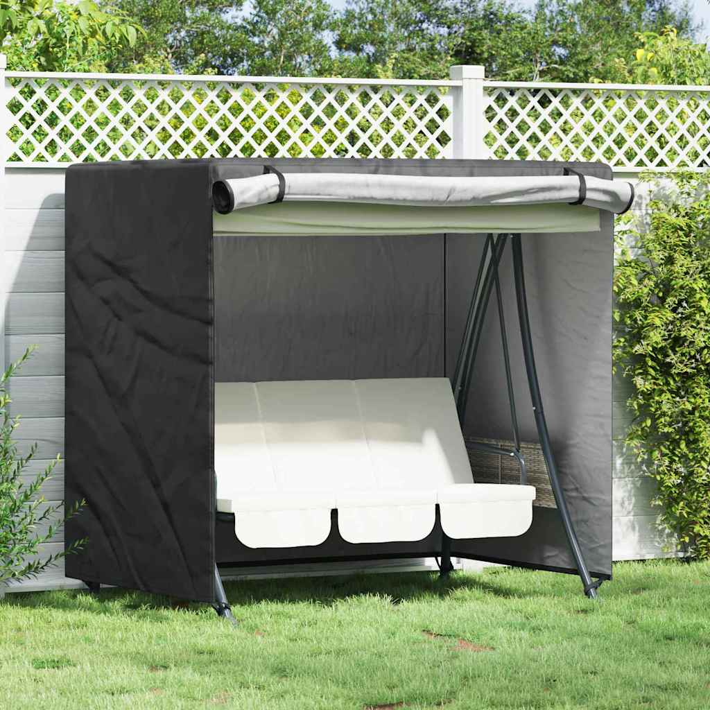 Trekk til utehuske Svart 175 x 125 x 180 cm 420D Oxford stoff