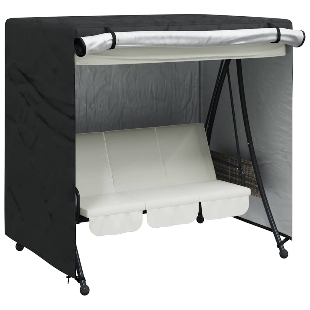 Trekk til utehuske Svart 175 x 125 x 180 cm 600D Oxford Stoff