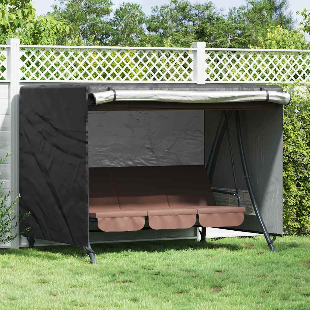 Trekk til utehuske Svart 220 x 125 x 170 cm 210D Oxford stoff