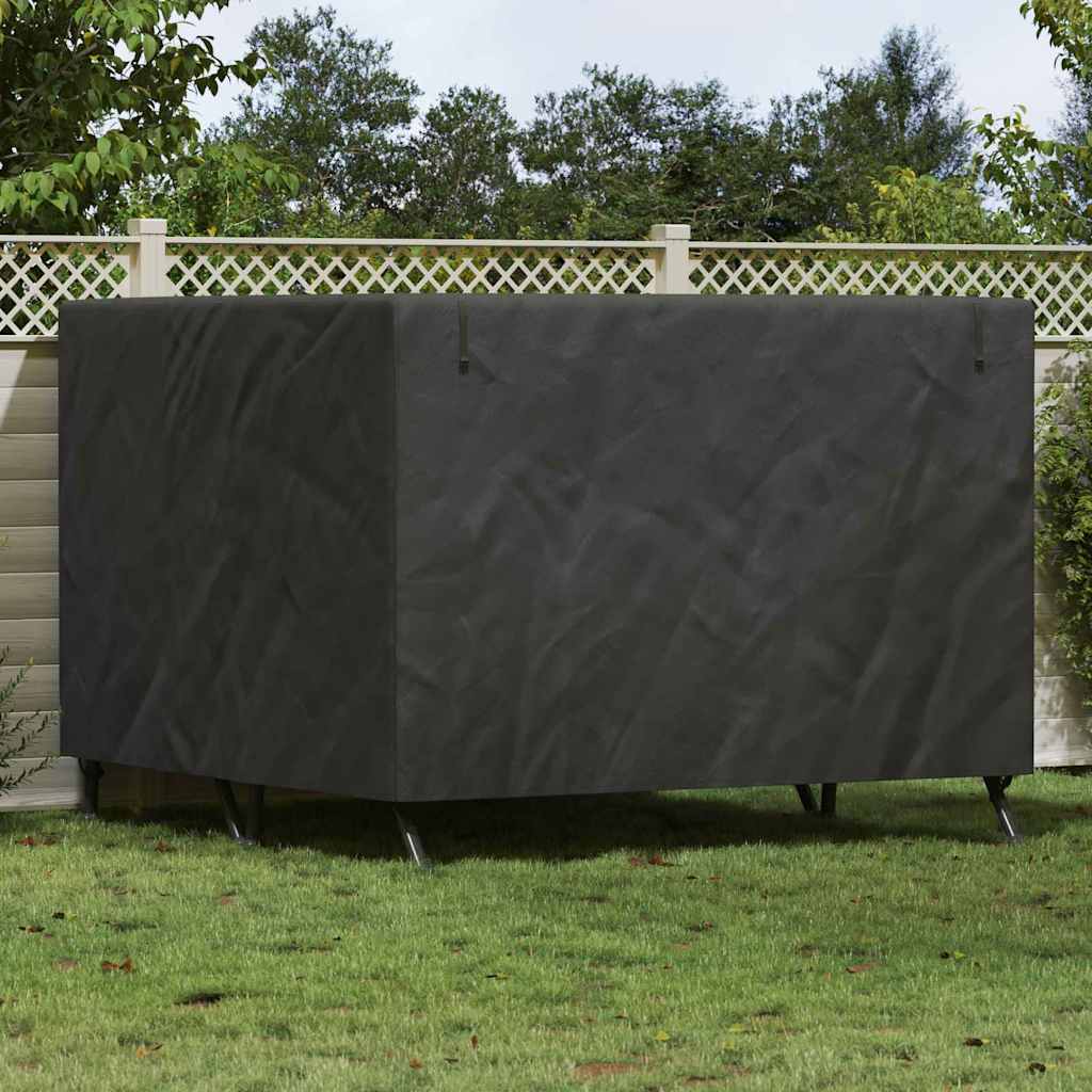 Trekk til utehuske Svart 250 x 250 x 160 cm 600D Oxford stoff